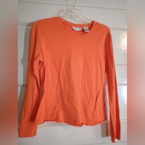 Chadwicks large women's top orange long sleeve
